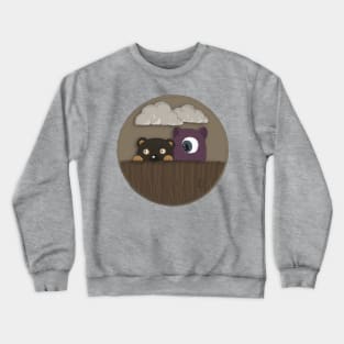 Monster behind the fence Crewneck Sweatshirt